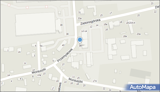 Zduńska Wola, Przemysłowa, 35, mapa Zduńska Wola