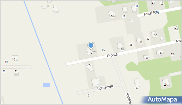 Żelechów, Prosta, 40, mapa Żelechów