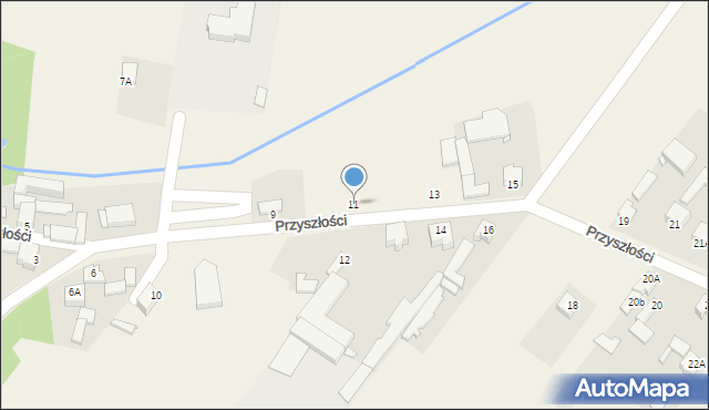 Żelisławice, Przyszłości, 11, mapa Żelisławice