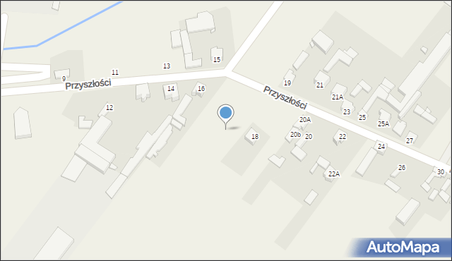 Żelisławice, Przyszłości, 16b, mapa Żelisławice