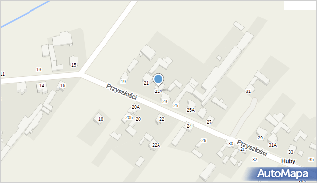 Żelisławice, Przyszłości, 21A, mapa Żelisławice