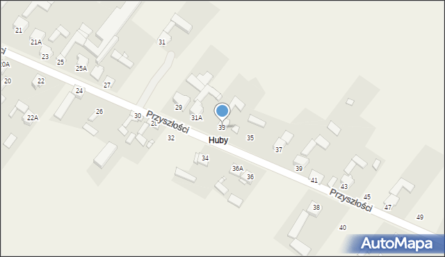 Żelisławice, Przyszłości, 33, mapa Żelisławice