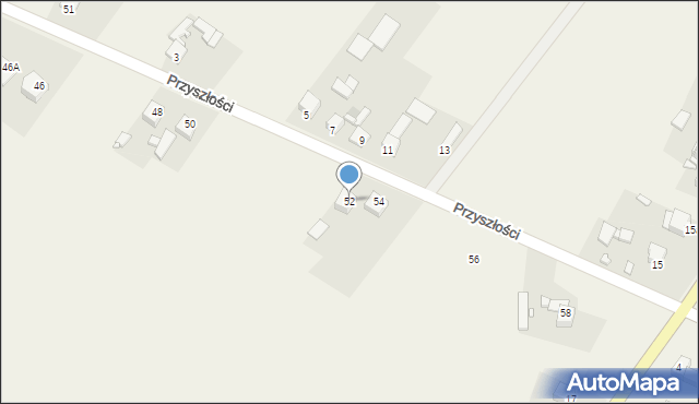 Żelisławice, Przyszłości, 52, mapa Żelisławice