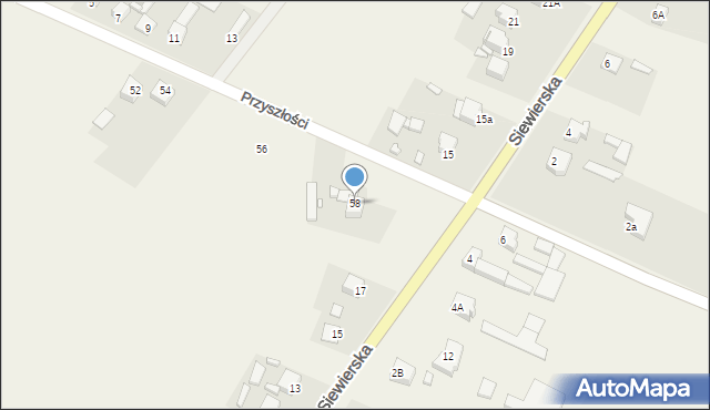 Żelisławice, Przyszłości, 58, mapa Żelisławice