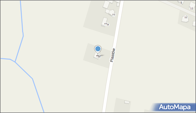 Żelisławice, Przyszłości, 75d, mapa Żelisławice