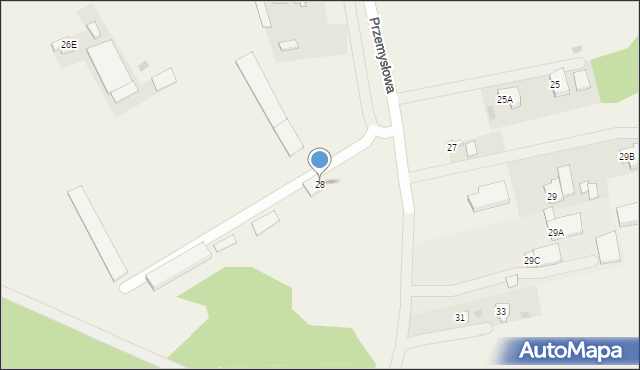 Żelków-Kolonia, Przemysłowa, 28, mapa Żelków-Kolonia