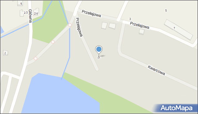 Zgierz, Przełajowa, 2c, mapa Zgierz