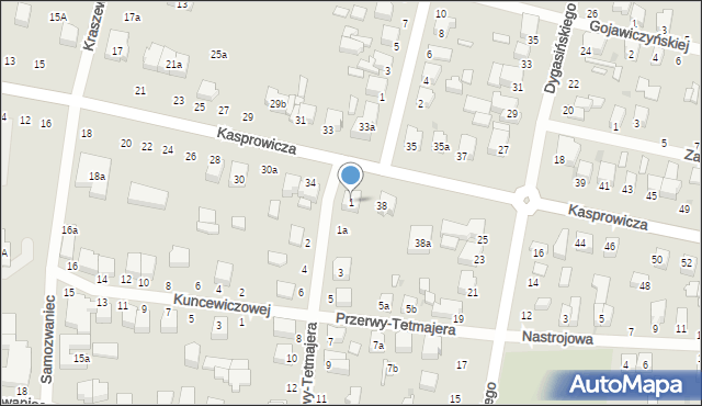 Zgierz, Przerwy-Tetmajera Kazimierza, 1, mapa Zgierz