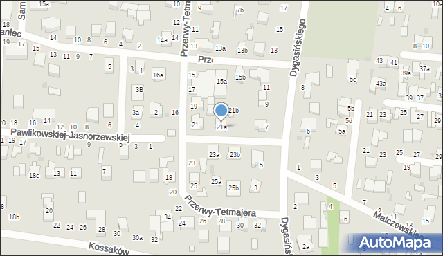 Zgierz, Przerwy-Tetmajera Kazimierza, 21a, mapa Zgierz
