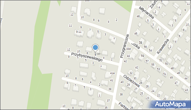 Zgierz, Przybyszewskiego Stanisława, 6, mapa Zgierz