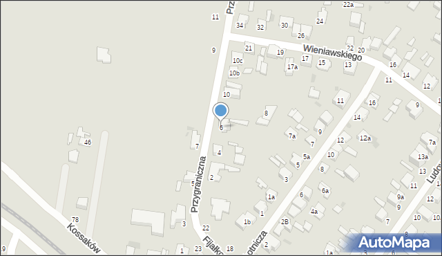 Zgierz, Przygraniczna, 6, mapa Zgierz