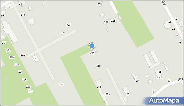 Zgierz, Przyrodnicza, 25d, mapa Zgierz