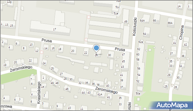 Zgorzelec, Prusa Bolesława, 26, mapa Zgorzelec