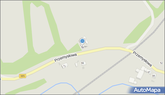 Ziębice, Przemysłowa, 54, mapa Ziębice