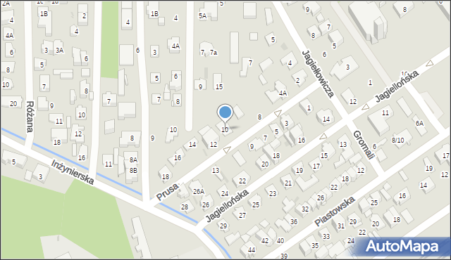 Zielonka, Prusa Bolesława, 10, mapa Zielonka