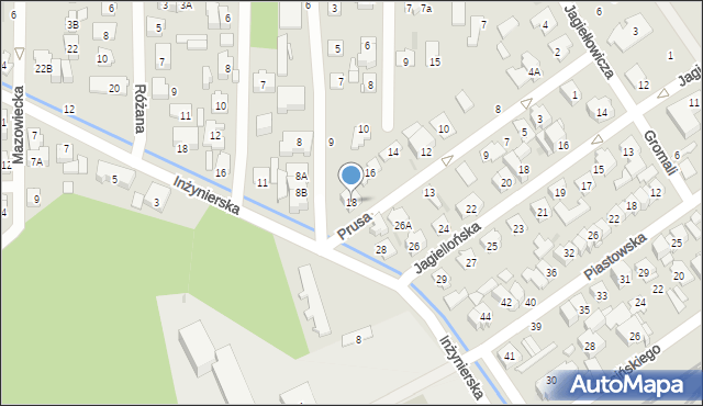 Zielonka, Prusa Bolesława, 18, mapa Zielonka