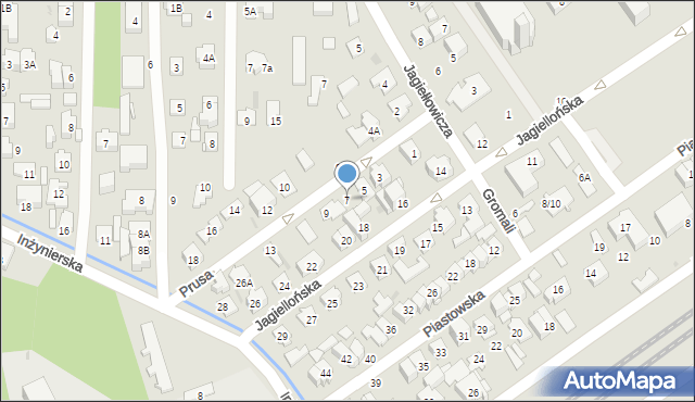 Zielonka, Prusa Bolesława, 7, mapa Zielonka