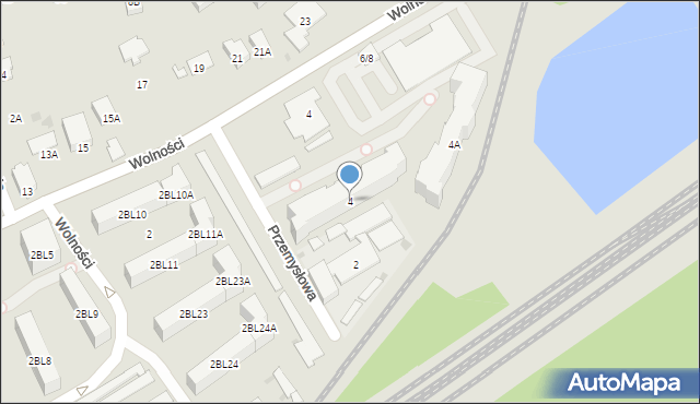 Zielonka, Przemysłowa, 4, mapa Zielonka