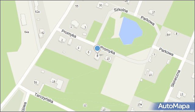Złotokłos, Promyka, 8, mapa Złotokłos