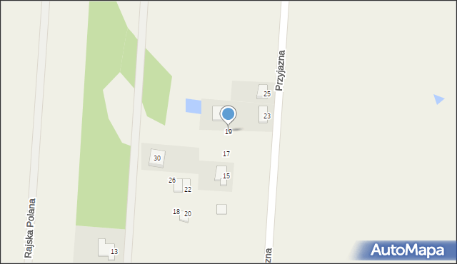 Żołędowo, Przyjazna, 19, mapa Żołędowo