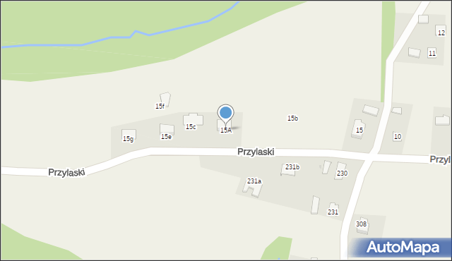 Zręcin, Przylaski, 15A, mapa Zręcin