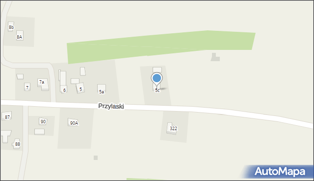 Zręcin, Przylaski, 5c, mapa Zręcin