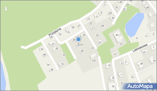Żukowo, Przyjazna, 37, mapa Żukowo