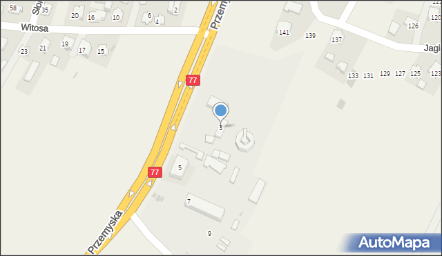 Żurawica, Przemyska, 3, mapa Żurawica