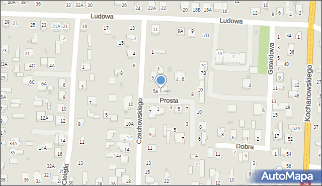 Zwoleń, Prosta, 2, mapa Zwoleń
