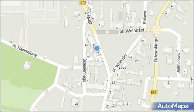 Żychlin, Przeskok, 1, mapa Żychlin