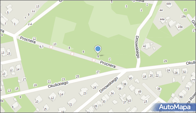 Żyrardów, Procnera Józefa, 4, mapa Żyrardów