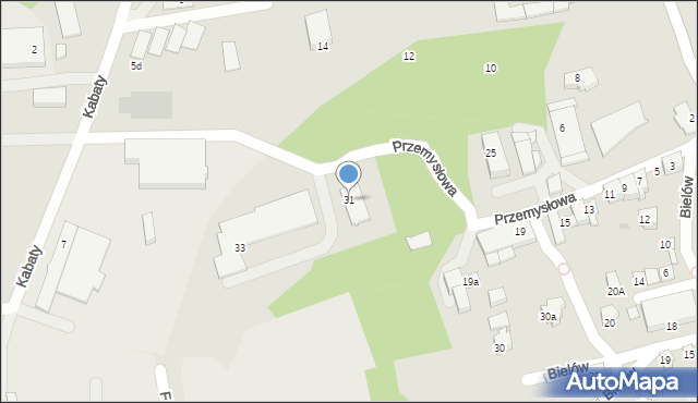 Żywiec, Przemysłowa, 31, mapa Żywiec