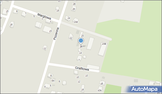 Bieruń, Pszenna, 16, mapa Bieruń