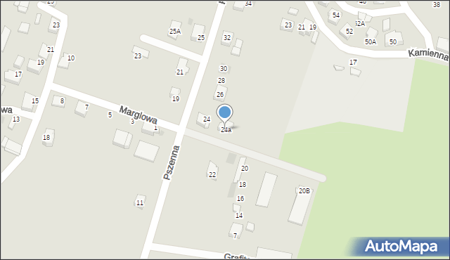 Bieruń, Pszenna, 24a, mapa Bieruń