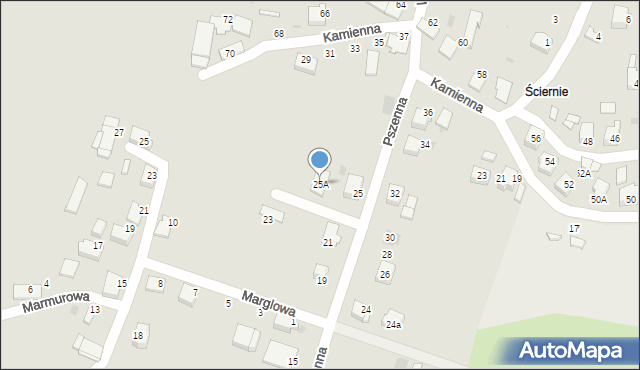 Bieruń, Pszenna, 25A, mapa Bieruń