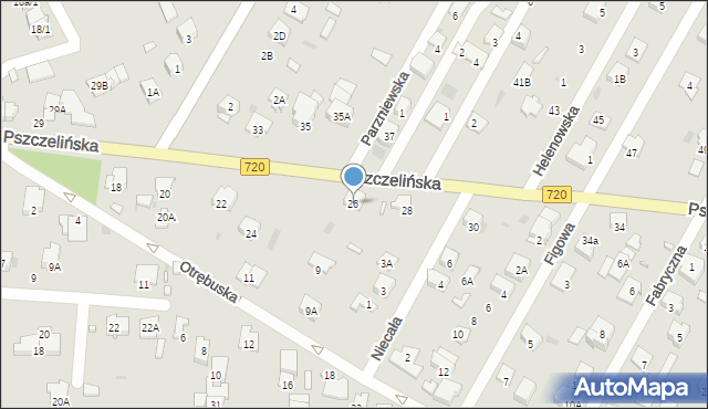Brwinów, Pszczelińska, 26, mapa Brwinów