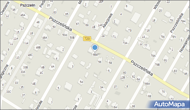 Brwinów, Pszczelińska, 56A, mapa Brwinów