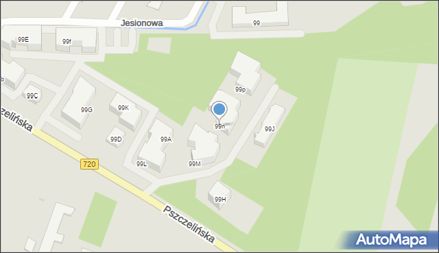 Brwinów, Pszczelińska, 99n, mapa Brwinów