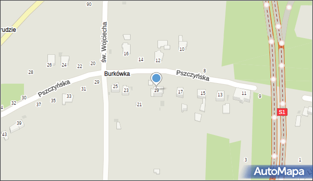 Brzeszcze, Pszczyńska, 19, mapa Brzeszcze