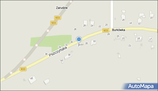 Brzeszcze, Pszczyńska, 37, mapa Brzeszcze