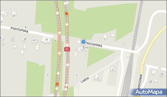 Brzeszcze, Pszczyńska, 5, mapa Brzeszcze