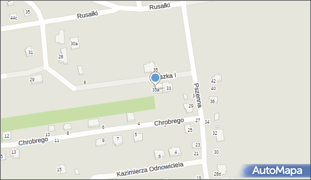 Chełm, Pszenna, 33a, mapa Chełma