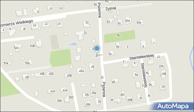 Chełm, Pszenna, 47, mapa Chełma