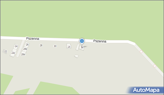 Dąbrowa Górnicza, Pszenna, 34, mapa Dąbrowa Górnicza