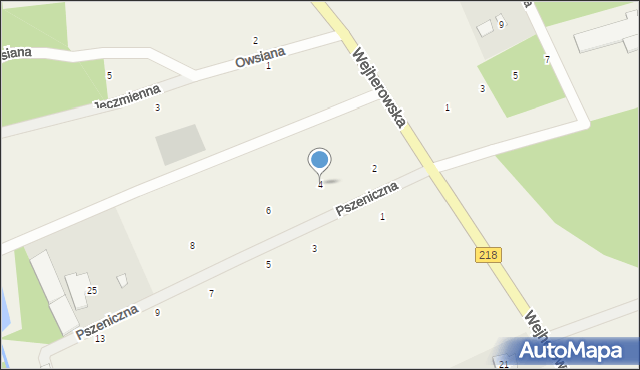 Dobrzewino, Pszeniczna, 4, mapa Dobrzewino