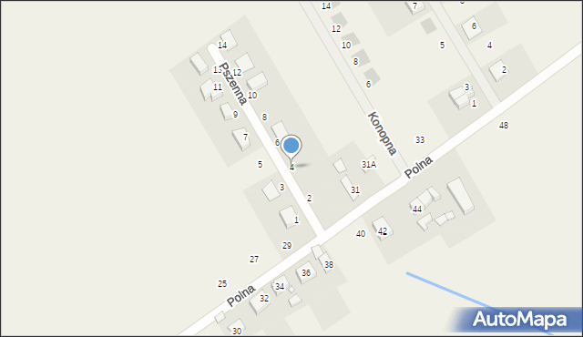 Dopiewiec, Pszenna, 4, mapa Dopiewiec