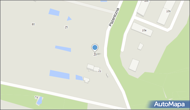 Elbląg, Pszeniczna, 23, mapa Elbląga