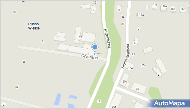 Elbląg, Pszeniczna, 33, mapa Elbląga