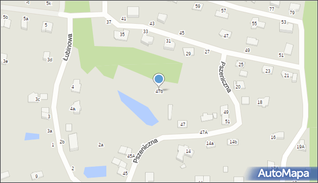 Elbląg, Pszeniczna, 47b, mapa Elbląga