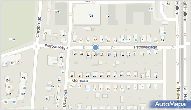 Gdańsk, Pstrowskiego Wincentego, 19, mapa Gdańska